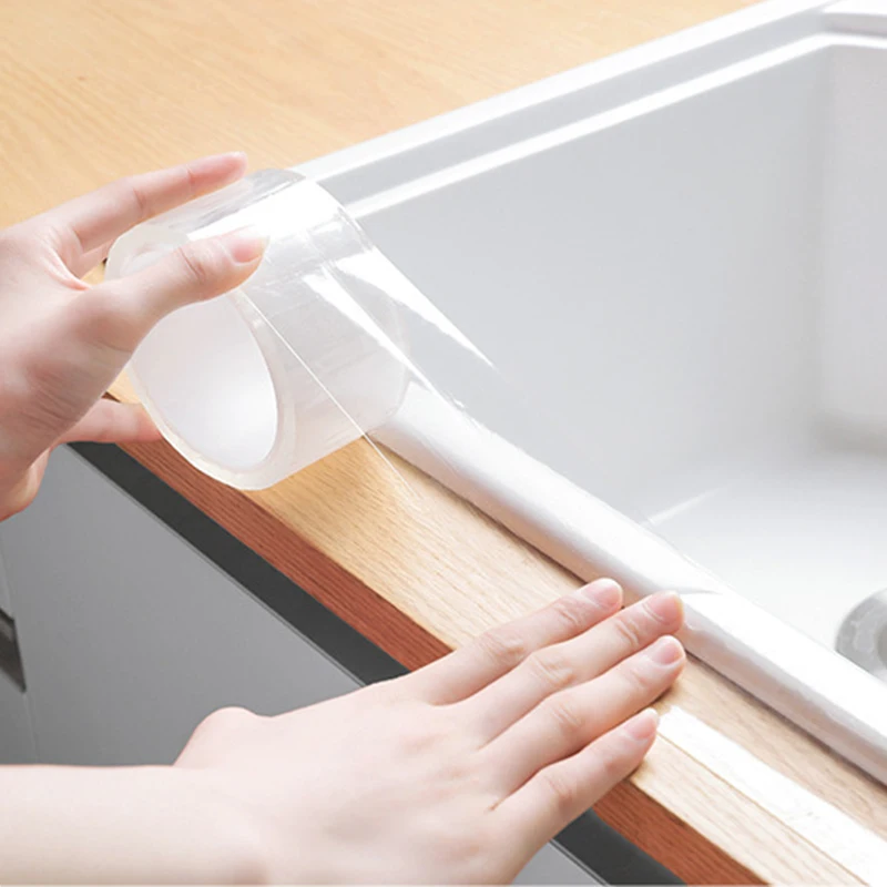 

Kitchen Sink Waterproof Mildew Self-adhesive Strong Transparent Tape Bathroom Bathroom Gap Strip Self-adhesive Water Seal