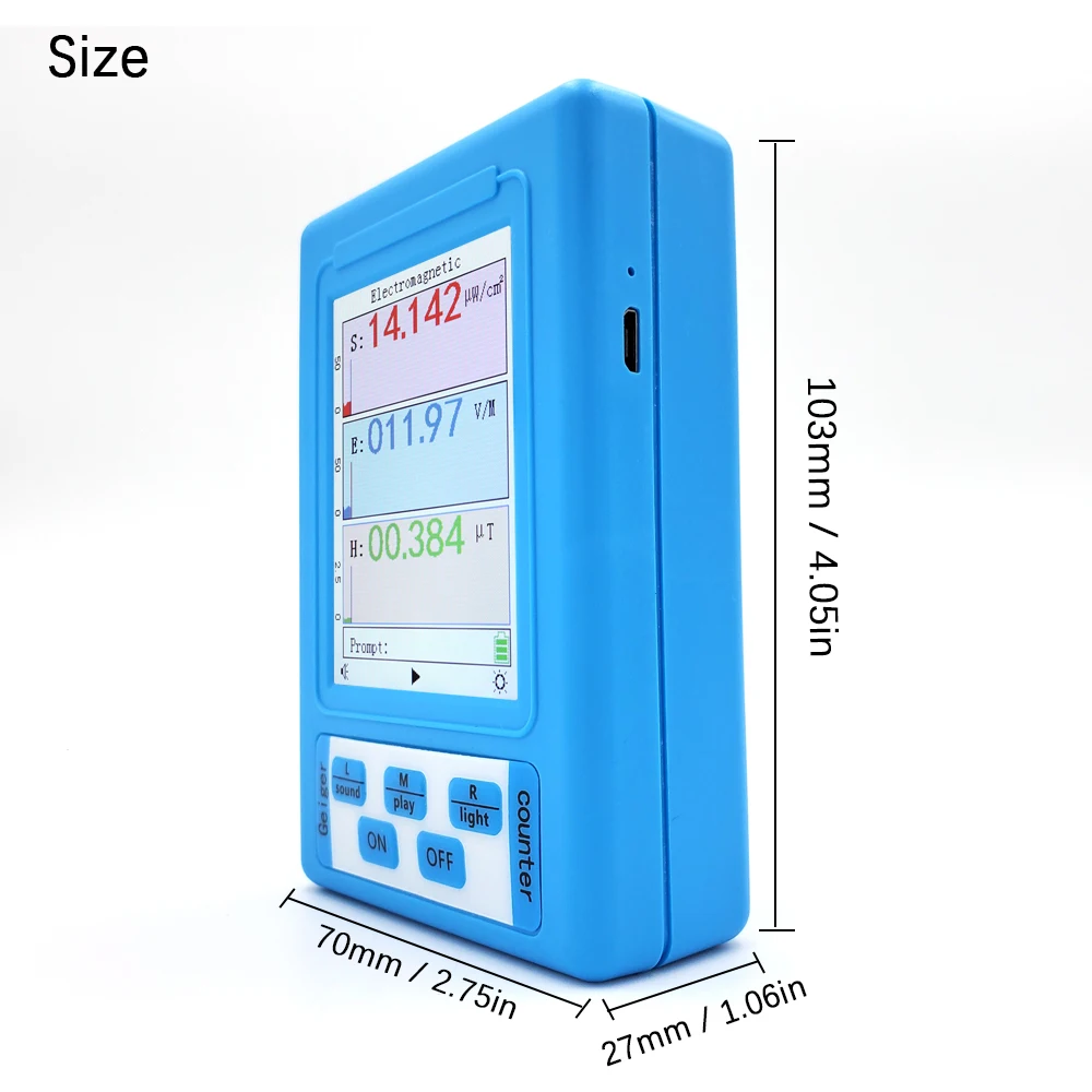 BR-9A Handheld Digital Tester Electromagnetic Radiation Detector High Accuracy Professional Semi-functional Type EMF Meter radiation detector,emf meter tester