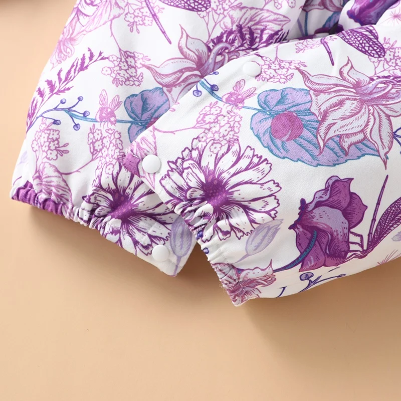 Romper com estampa floral, roupa de bebê