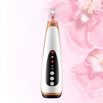 

USB Rechargeable Electric Blackhead Remover Vacuum Suction Hot Compress Build-in Battery Black Head Removal Acne Comedo Extracto