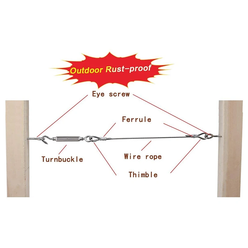 Apprehension 10 Pack Stainless Steel Eye Shape Screws Metal Hook Wood Terminal Ring Eyelet Hooks Self Tapping Screws M6 Screw 