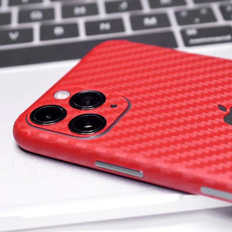 10 шт. для iphone 11 pro max 3D градиентная углеродная волокно задняя крышка на весь корпус наклейка кожа телефон защитная наклейка пленка для iphone 11