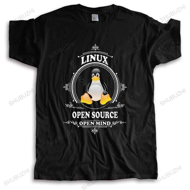Забавная рубашка Linux футболка с открытым исходным кодом мужские футболки