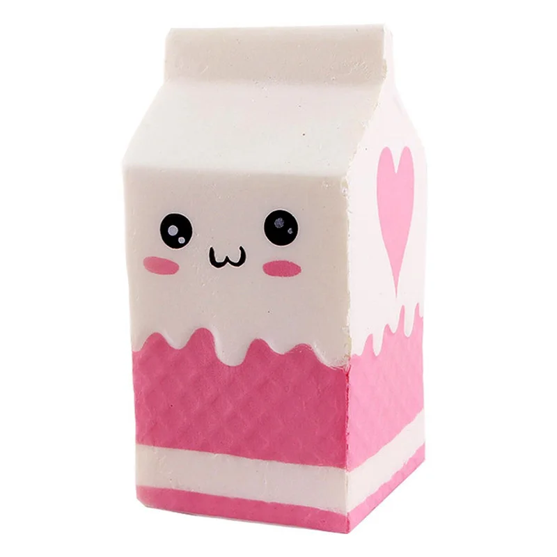 1 шт. мини-розовая мягкая игрушка бутылка для молока коробка для еды мягкие детские медленно отскоченные декомпрессионные игрушки коврик с запоминанием формы - Цвет: Темно-синий