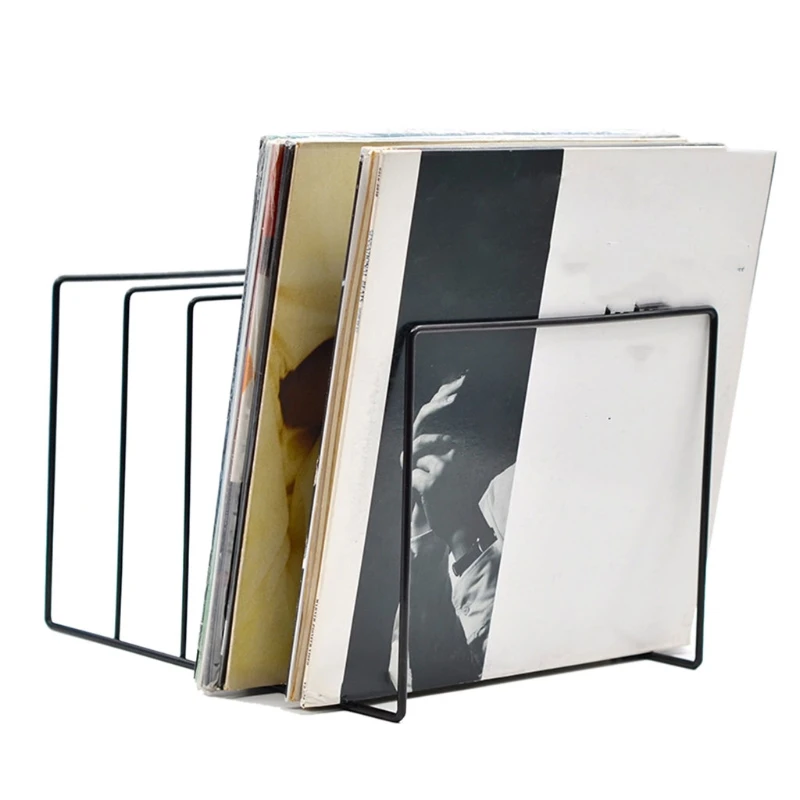 Suporte de Vinil para Exibição Metálica para Gravação de Vídeos Coleção de Armazenamento Prateleira Profissional - Image 3