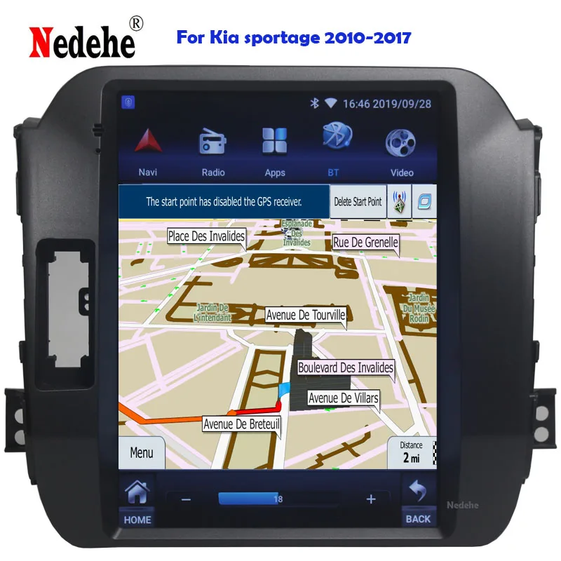Автомагнитола Tesla style Android 7 1 GPS для KIA Sportage 2010 2011 2012 2013 2014 2015 2016 2017 DVD-плеер навигация