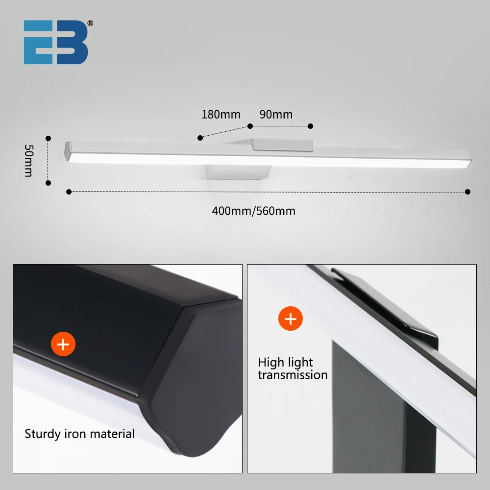 LED Wall Lamp Morden Interior Wall Light Fixtures 16W 20W AC85-265V Wall Mounted Bathroom Mirror Sconce Lamp Indoor Lighting 6