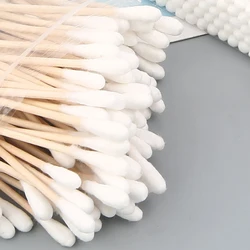 100pcs Disposable Cotton Swab Abacterial Cure Tattoo Health Make-up Stick Ear Clean Sanitary Cosmetic Tool Hot Sale