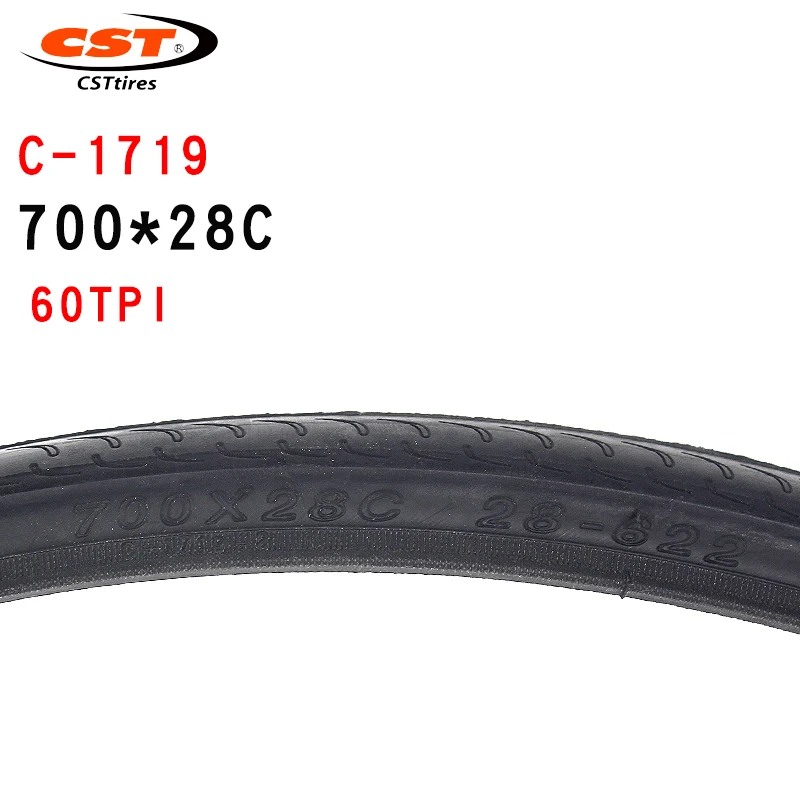 CST-Folding Stab Proof Steel Wire Tire, Bike Parts, 700C, 700C, 60TPI, Wear Resistant Bicycle Tires, C-1719