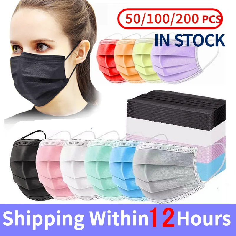 Black Disposable Mask Face Disposable Black Mouth Mask Disposable
