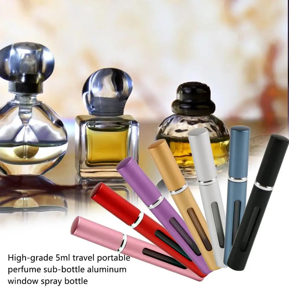 

1pcs Bottom-filled Mini Perfume Spray Bottles Metal Shell Spray Atomizer Portable Travel Perfume Storage Bottle Points Bottling