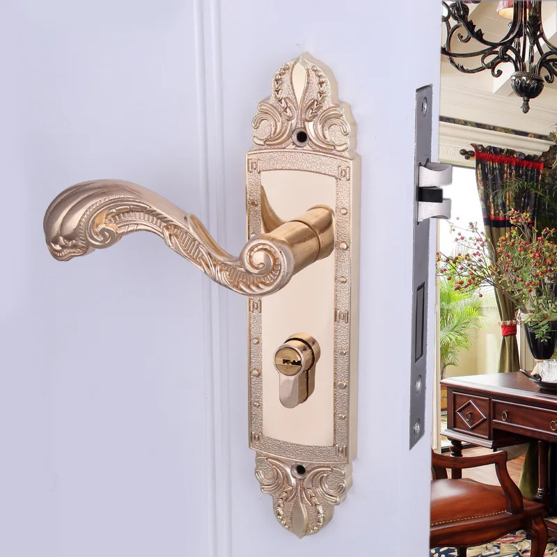 

Manufacturers Direct Selling Universal Indoor Mute Door Lock Rose Gold Bedroom Door Lock Handle Lock Hardware Locks 812-3