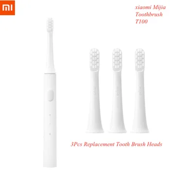 

XIAOMI Mijia T100 Sonic Electric Toothbrush Set Deep Cleaning Oral Care Tooth Brush With 3 Replacement Heads