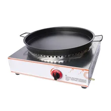 Жареный пакет печи коммерческий газ обжарочная печь Настольный чайник для отвара жареный пельмень для изготовления блинов машина HG-58
