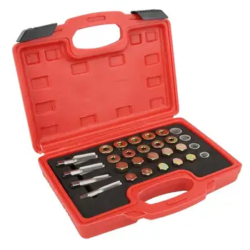 

24pcs/Set Automotive Oil Pan Drain Plug Thread Repair Kit Tool M13 M15 M17 M20 Car Thread Repair Tool