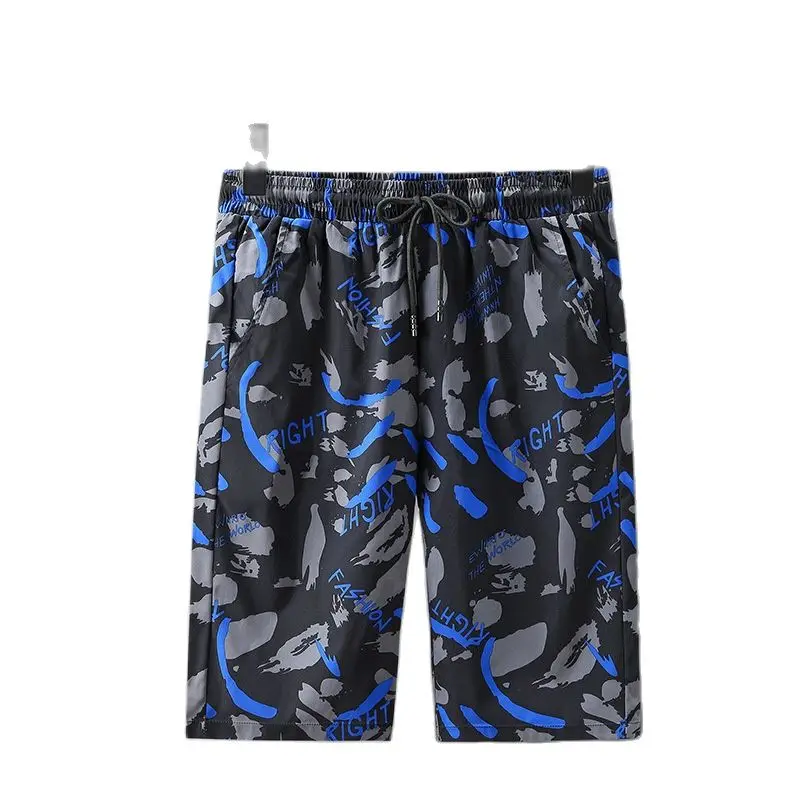 

summer men shorts letter print cool sports high street Camouflage shorts loose plus size 8XL 10XL 12XL oversize shorts 56 60 70