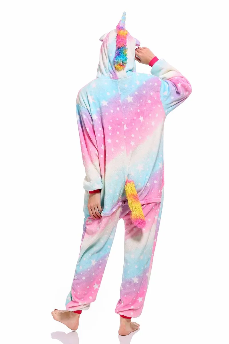 Animals Shark Unicorn Costume Adult Girl kids Unicorn Onesie Flannel Stitch Women Anime Jumpsuit Disguise Onepiece Suit Shark