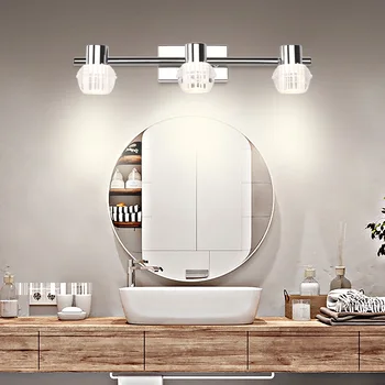 

zerouno led vanity light bathroom lamp bedroom makeup mirror lights stainless steel acrylic waterproof wall lighting 32cm 54cm