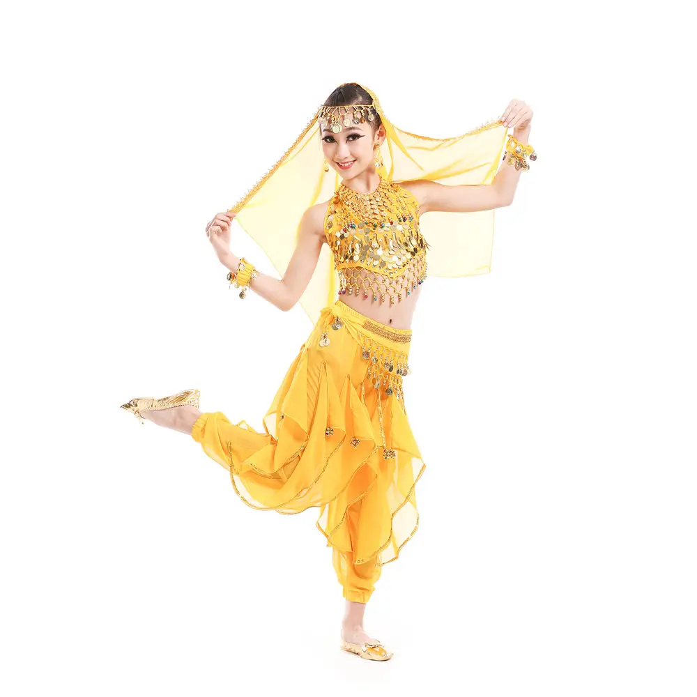 Костюмы для танца живота, детские костюмы для восточных танцев живота, танцевальные костюмы для индийского танца живота, одежда для танца живота, детские индийские костюмы