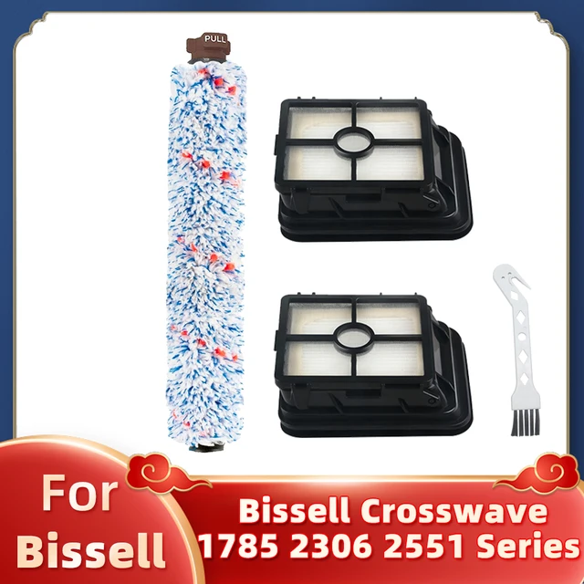 Replacement For Bissell Crosswave 1866 1785 2052 1713 2225 Wet Dry Vacuums Spare Parts Accessories Main Roller Brush Hepa Filter Set B