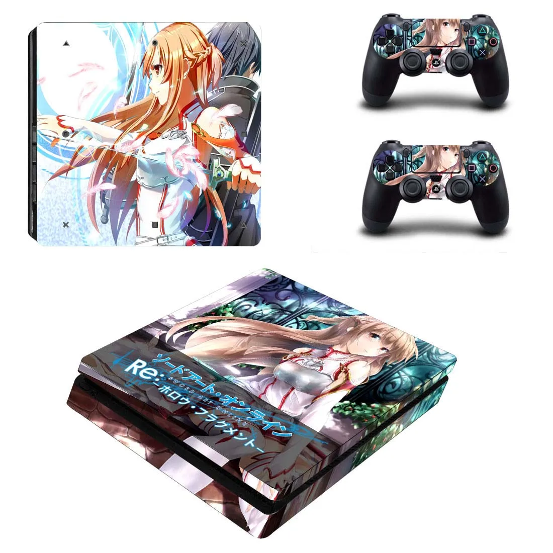 PS4 тонкие наклейки PS 4 Play станция 4 тонкие наклейки Sword Art онлайн: полый фрагмент для playstation 4 тонкая консоль и контроллер