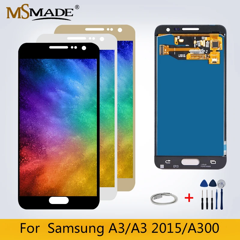 

A3 LCD For Samsung Galaxy A3 2015 A300 A3000 A3 LCD Touch Screen Digitizer Display Replacement Parts For A3 2015 A300 Display