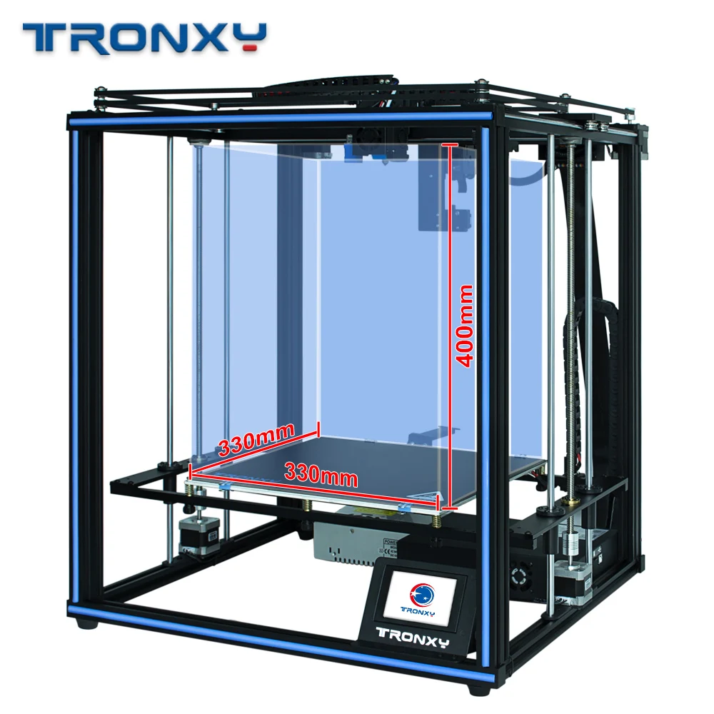 Tronxy 3d принтер DIY X5SA Pro комплект OSG направляющая Titan экструдер ТПУ нити высокой точности авто уровень большой печати размер FDM