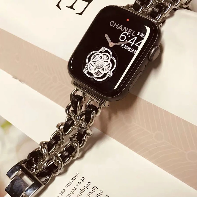 Ремешок для часов из нержавеющей стали Apple Watch 42 мм 38 5 1/2/3/4 металлический ремешок