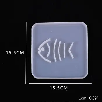 

Crystal Epoxy Resin Mold Coaster Cup Mat Casting Silicone Mould DIY Making Tool F3MF