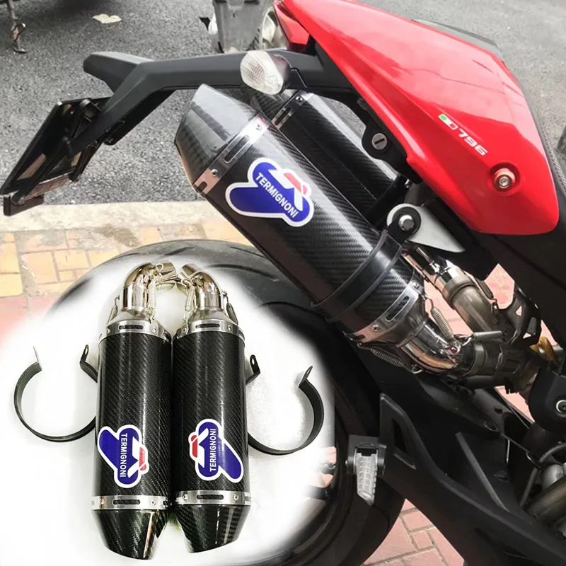 

Slip-On Exhaust For DUCATI 696 795 796 1100 848 1098 119 Motorcycle Exhaust Muffler Pipe Full Systems Middle Pipe Have DB Killer