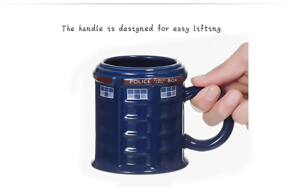 Doctor Who Tardis Police Box Ceramic Mug Cup With Lid Cover For Tea Coffee Mug Funny Creative Gift Christmas Presents Kid Men (5)