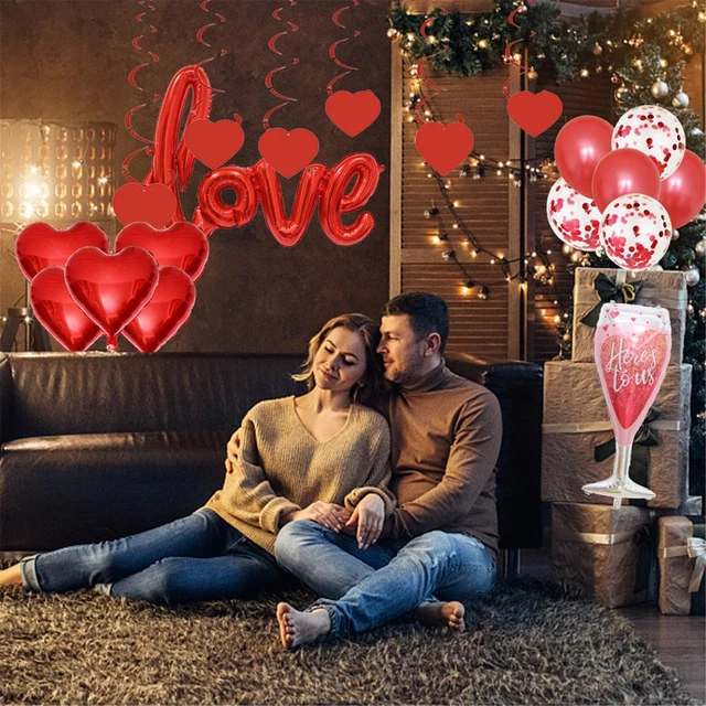 31 Pezzi San Valentino Decorazioni Palloncini San Valentino Kit