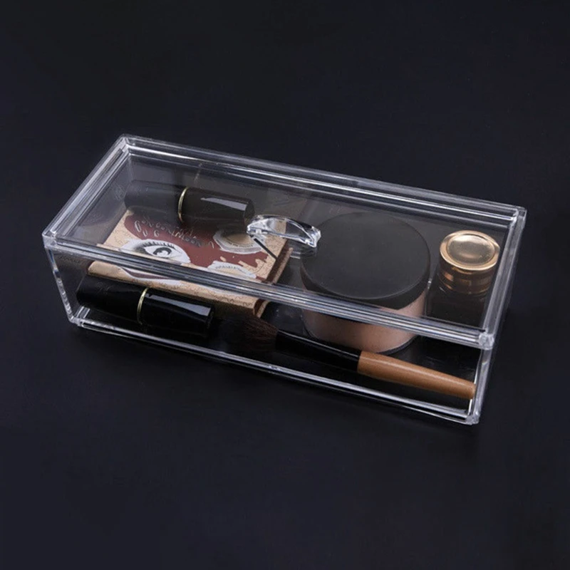 Новая акриловая коробка для хранения косметики макияж Чехол ювелирных изделий бровей Карандаш Органайзер держатель