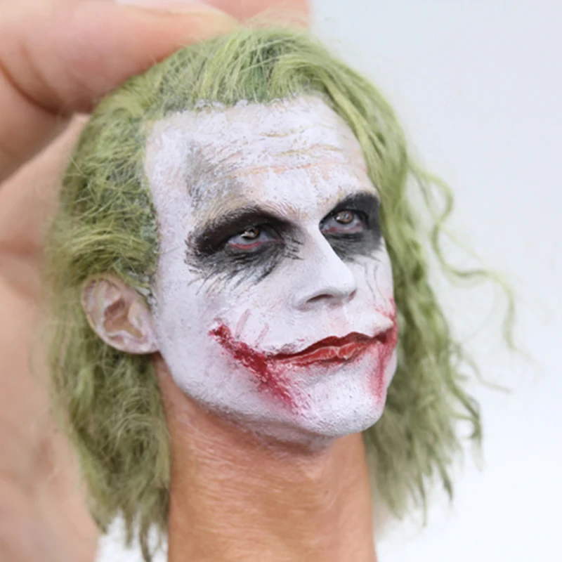 Hottoys adam2.0 1/6 Бэтмен Джокер растение волосы голова скульптура перекрашенная Версия Джокер голова мужской тело