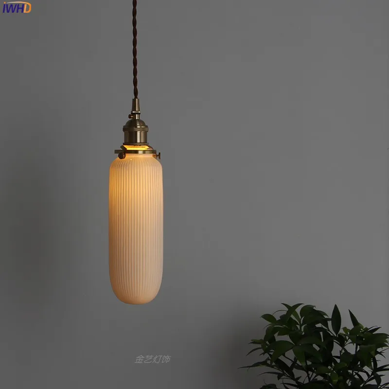 Nordic Style Ceramic Pendant Lights Fixtures Bedroom Dinning Living Room Light Modern LED Pendant Lamp Lighting Luminaire (2)