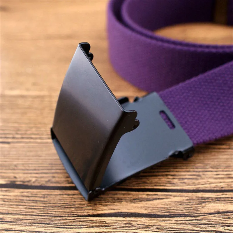 19 Colors Canvas Belt Men Women Universal 100cm-175cm