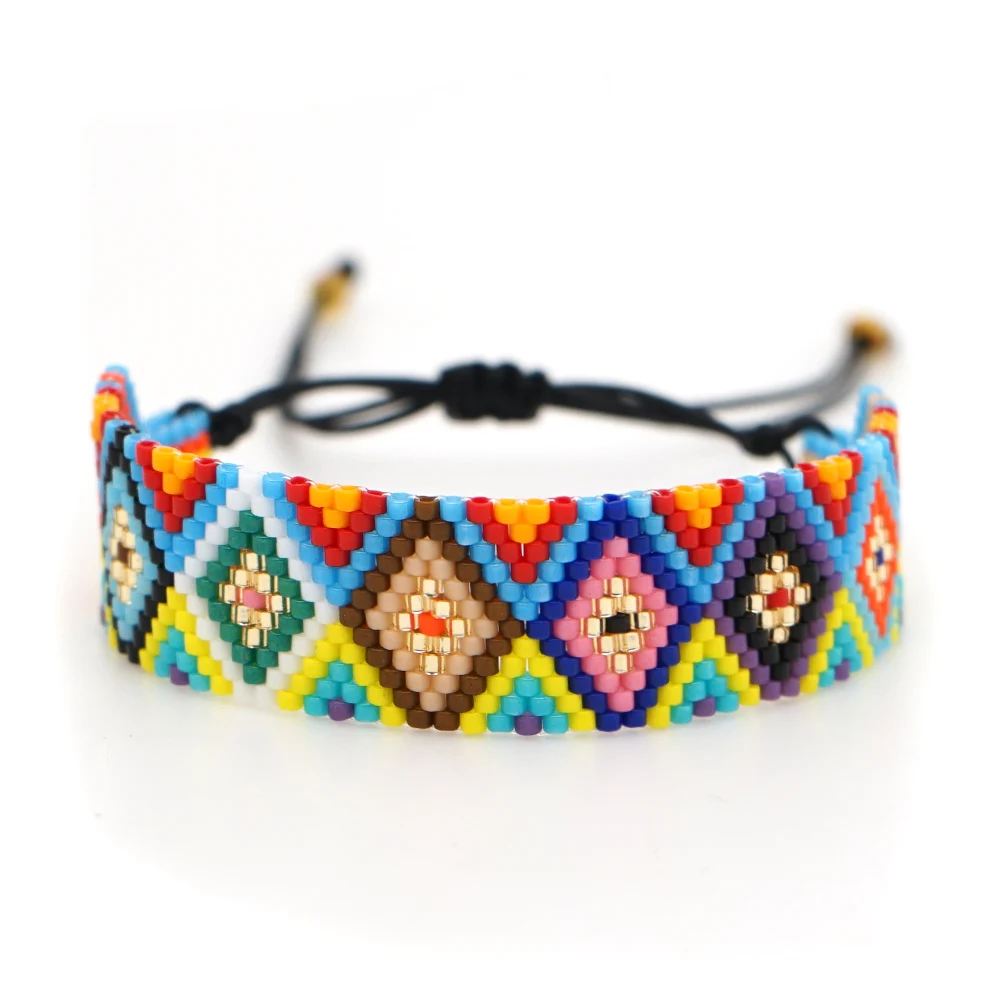 Go2boho MIYUKI сердце браслет Pulseras Mujer Moda эмаль плитка браслеты сглаза ювелирные изделия для женщин браслет ручной работы для ношения выше локтя
