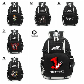 

Persona 5 P5 Luminous Backpack Student School Shoulder Bag Satchel Laptop Rucksack Knapsack Teenager Travel Gift Casual Outdoor