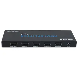 1X4 HDMI разделитель ter Adatper Сплит 4 K/60Hz 3D HDR 1080P HDMI концентратор EDID управление для DVD PS3 CCTV EU Plug