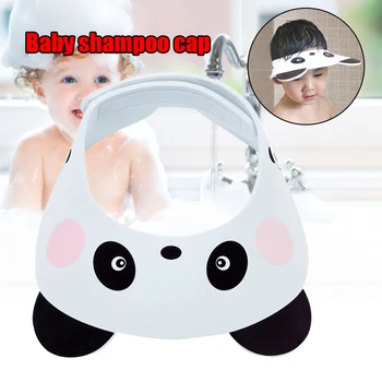 

Thermochromic Baby Shampoo Cap Temperature Change Color Adjustable Waterproof Kid Bath Cap S7JN