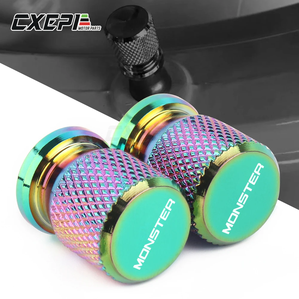 Motorcycle Wheel Tire Valve Stem Caps CNC Airtight Covers for Ducati monster 696 821 796 1200 620 797 900 600 1100 | Автомобили и