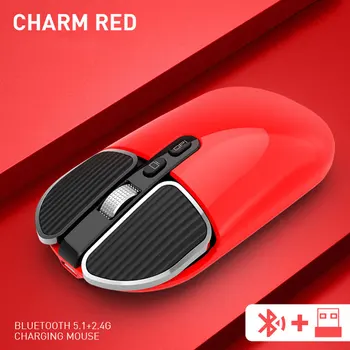 

2.4GHz For Laptop PC Slim Optical Bluetooth USB Rechargeable Dual Mode Wireless Mouse Silent Lightweight Home Office Accurate
