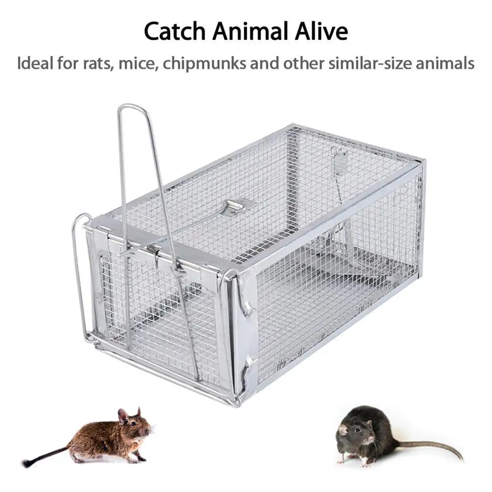 

Reusable Rat Trap Heavy Duty Mouse Pest Animal Mice Hamster Cage Control Bait Rodent Repeller Catch MouseHamster Mouse Trap