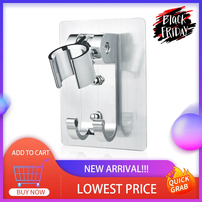 Adjustable Shower Nozzle Holder Suction Rail Head Bathroom Bracket Accessories | Обустройство дома