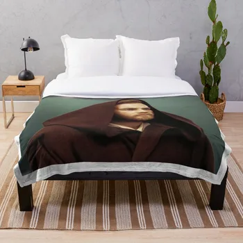 

Ewan McGregor as Kenobi Throw Blanket Soft Sherpa Blanket Bed Sheet Single Knee Blanket Office Nap Blanket