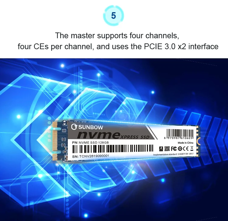 Лидер продаж TCSunbow M.2 NVME диск PCIe SSD 128 256 512 1 ТБ внутренний жесткий диск SSD для ПК с лучшим качеством