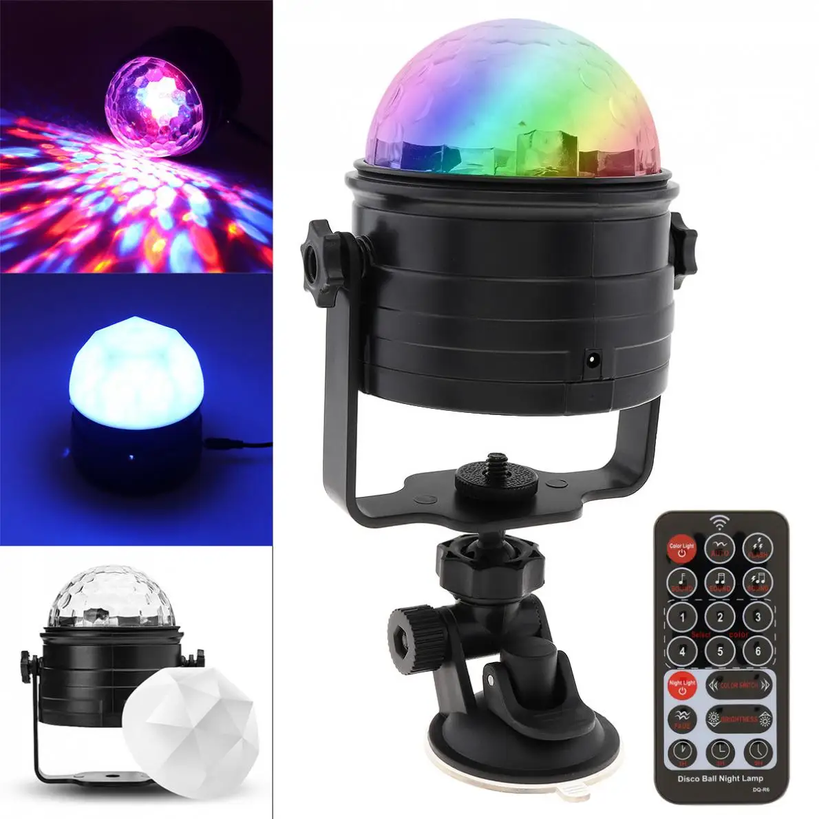 

RGB USB 6W Colorful Remote Control LED DISCO Voice Controlled Magic Ball Stage Effect Light Nightlight for Stage Christmas Party