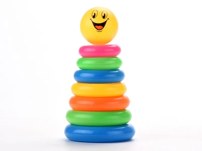 

Educational Toy 5-Tier Rainbow Ringtoss Parent And Child Interactive Game Water Toys Stack-up Ring