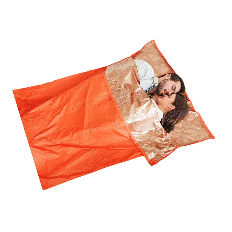 

Emergency Double Single Sleeping Bag Envelope Mummy Type Thermal Portable Outdoor Climbing Camping Accessory