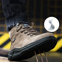 Winter Men's Indestructible Work Boots Puncture Proof Steel Toe